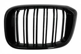 Griglie Reni Centrali BMW X3 G01 (11.2017+) X4 G02 (02.2018+) Double Stripe M Design Nero Lucido