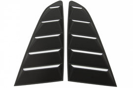 Classic Quarter Side Window Louvers Ford Mustang Mk6 VI Sesta Generazione (2015-2019) Nero Opaco