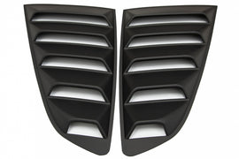 Classic Quarter Side Window Louvers Ford Mustang Mk6 VI Sesta Generazione (2015-2019) Nero Opaco