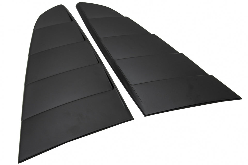Classic Quarter Side Window Louvers FORD Mustang Mk6 VI Sesta Generazione (2015-2019) Nero Opaco PFT Design