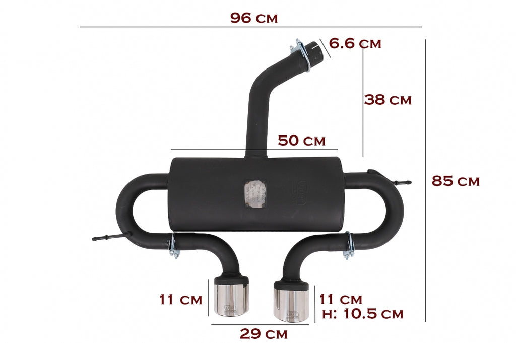 Sistema di scarico completo VW Golf 5 R32 (2003-2007) & Golf 6 R20 (2008-2013) Catback Muffler R20 R32