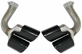 Finali di scarico 4 uscite Porsche Cayenne 9Y0 SUV 3.0 (2018 +) Upgrade to Cayenne S nero