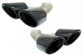 Finali di scarico Porsche Cayenne 92A Facelift (10/2014-2017) GTS Design Nero