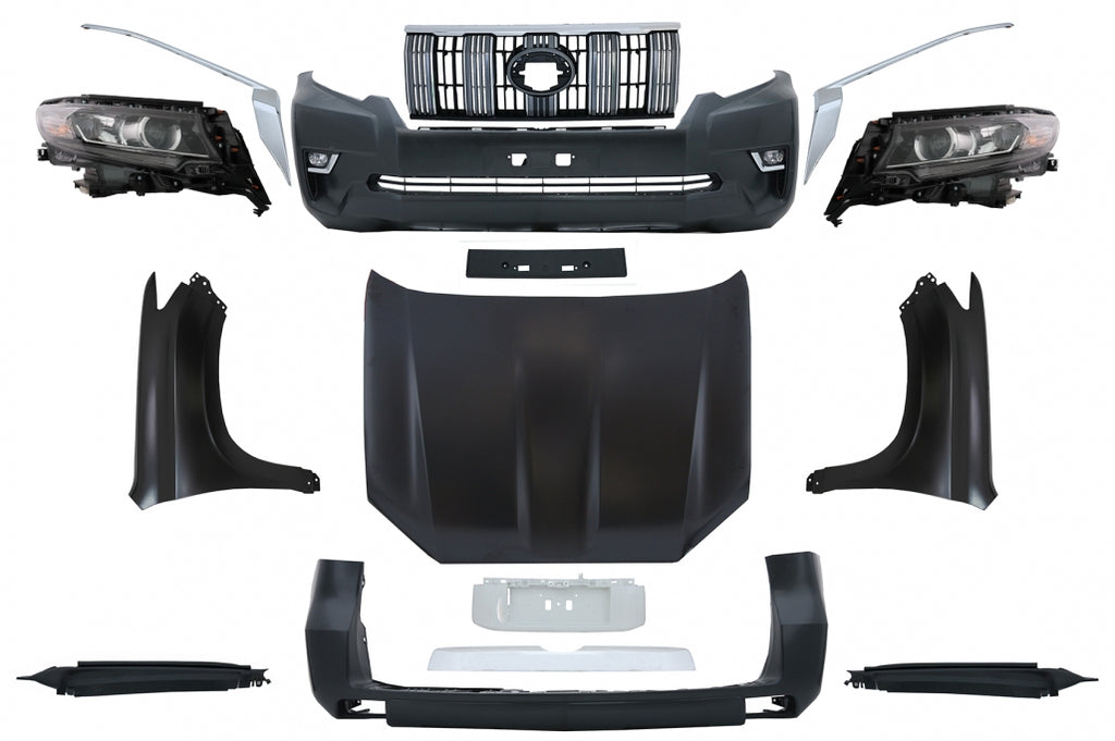 Body Kit Facelift per Conversione Toyota Land Cruiser Prado FJ150 Retrofit Assembly (2010+) to (2018+) Model