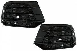 Griglie Cover per fendinebbia Audi Q3 8U Facelift (2014-2017) RS Design Nero