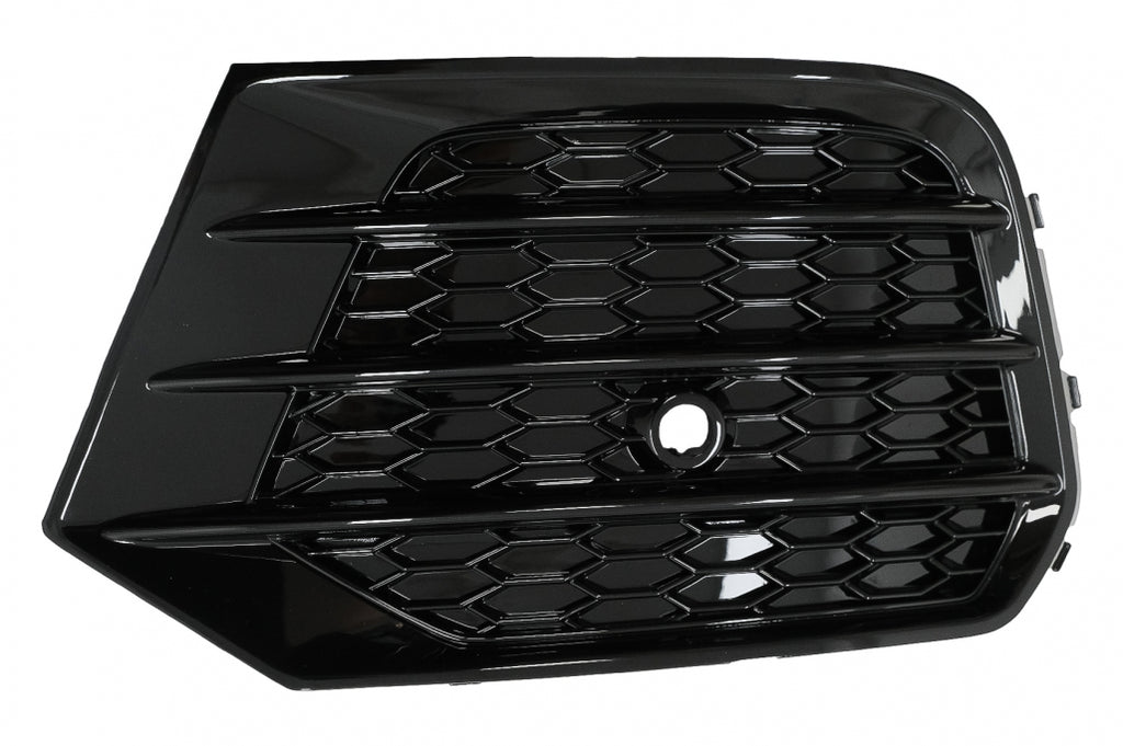 Griglie Cover per fendinebbia Audi Q3 8U Facelift (2014-2017) RS Design Nero