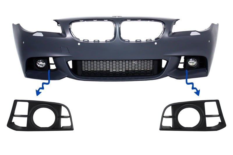 Cover Fendinebbia BMW Serie 5 F10 F11 NON-LCI LCI (2010-2017) paraurti M-Technik LCI Design