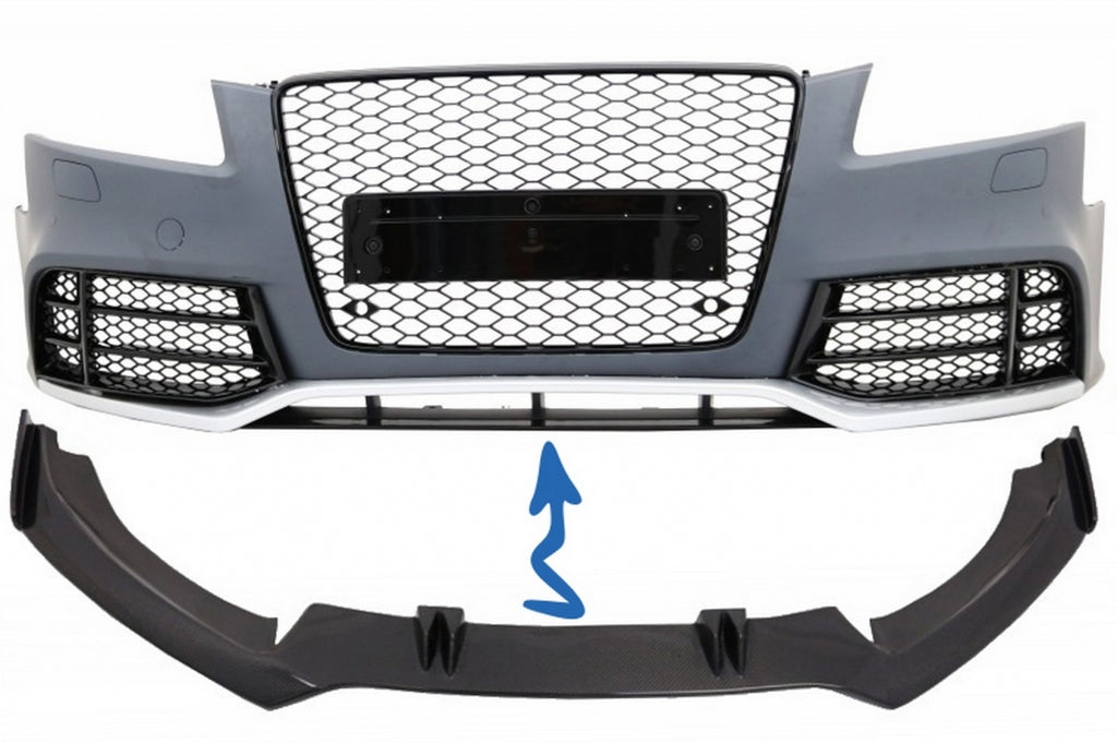 Lip Paraurti Anteriore Audi A5 8T RS5 (2008-2016) Vero Carbonio