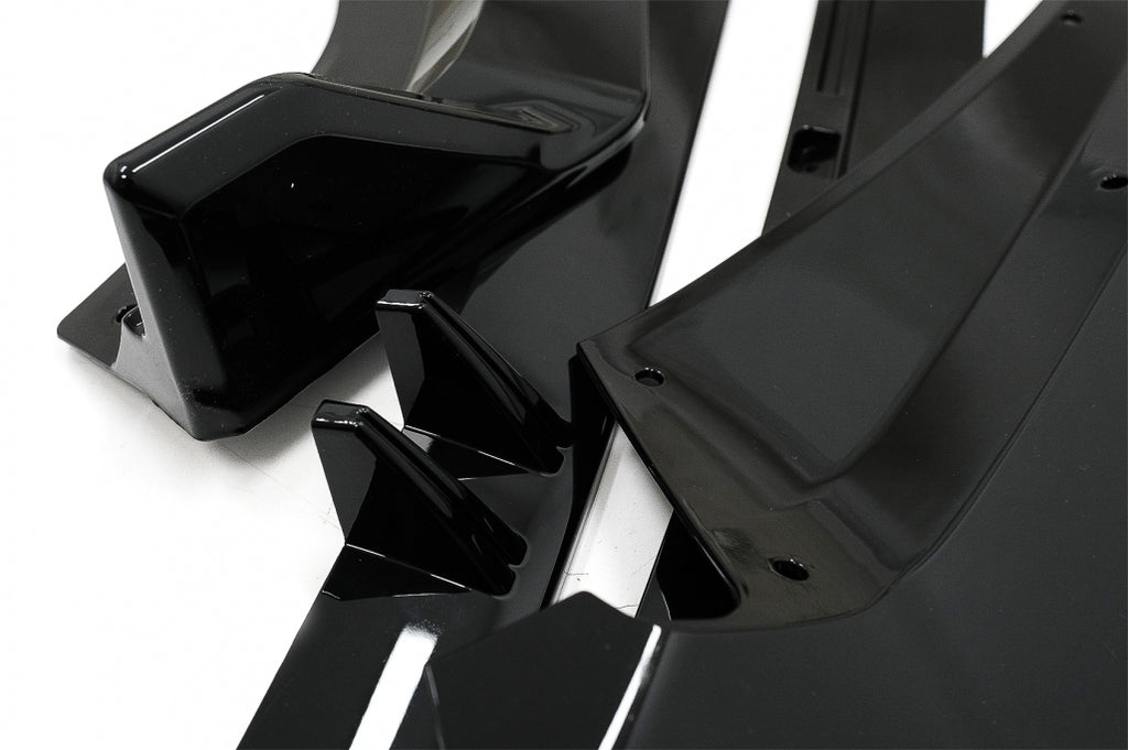 Lip Paraurti Anteriore Audi A4 B9 8W S-Line (2016-2018) Nero Lucido