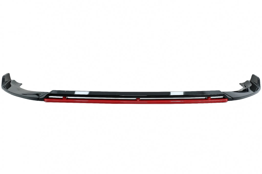 Lip Paraurti Anteriore VW Golf MK7.5 Facelift (2017-2020) Nero Lucido / Red