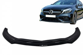 Lip Paraurti Anteriore Mercedes Classe A W176 AMG Facelift (2015-2018) Nero Lucido