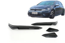 Carica l&#39;immagine nel visualizzatore di Gallery, Paraurti Anteriore Side Fins Flaps VW Golf 7.5 5G R Hatchback (2017-2020) Carbon Look