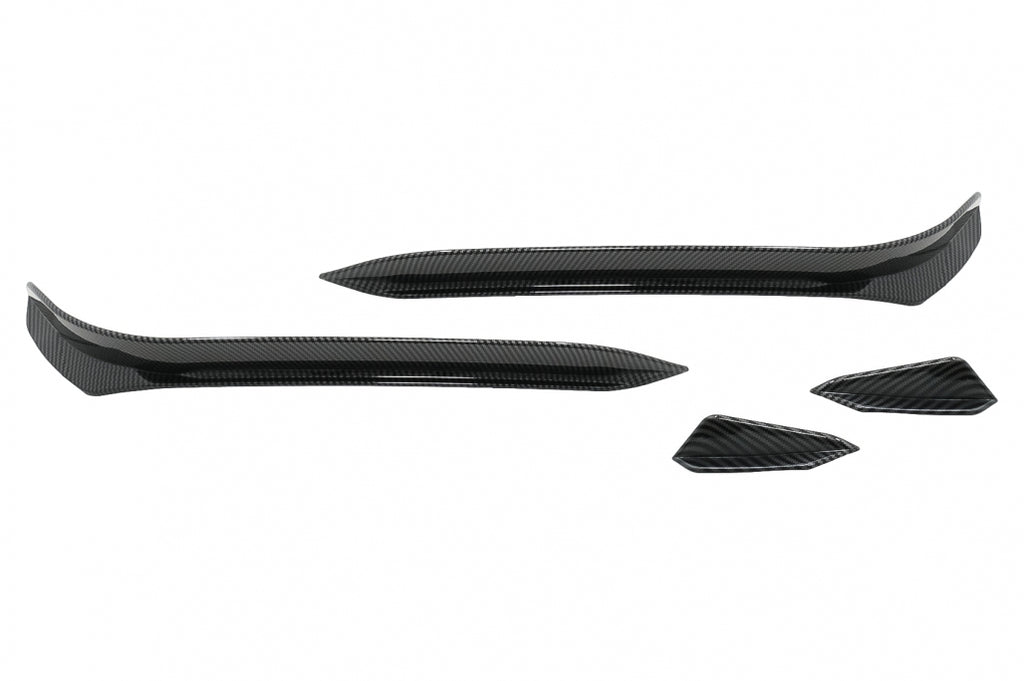 Paraurti Anteriore Side Fins Flaps VW Golf 7.5 GTI 5G Hatchback (2017-2020) Carbon Look