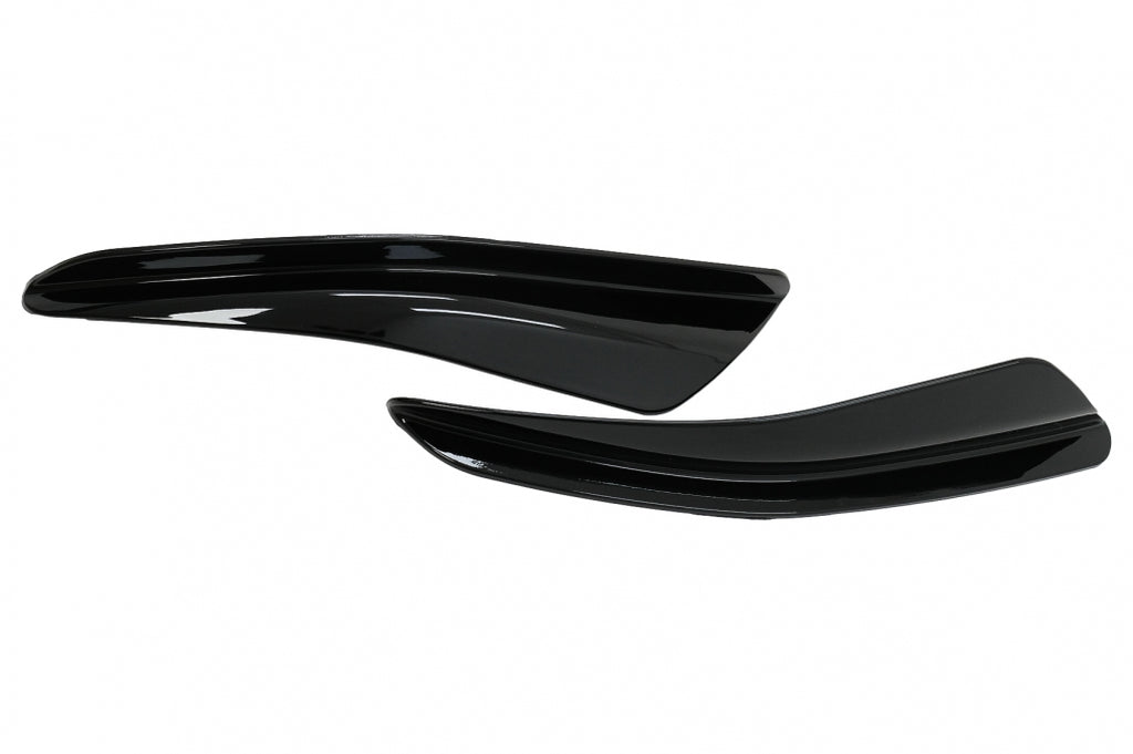 Paraurti Anteriore Side Fins Flaps VW Golf 8 Mk8 MQB GTI / R-Line (2020 +) Nero