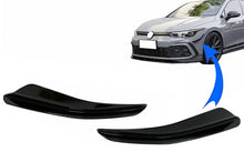 Load image into Gallery viewer, Paraurti Anteriore Side Fins Flaps VW Golf 8 Mk8 MQB GTI / R-Line (2020 +) Nero