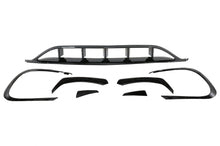 Carica l&#39;immagine nel visualizzatore di Gallery, Kit di conversione aerodinamica per lip ed alette paraurti anteriore Mercedes CLA W117 Facelift (2016-2018) CLA45 Design Canards Nero Lucido