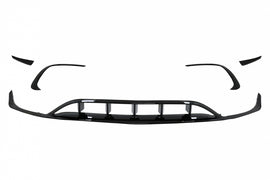 Lip e flap Paraurti Anteriore Mercedes Classe A W176 Facelift Sport Line (2015-2018) Nero Lucido