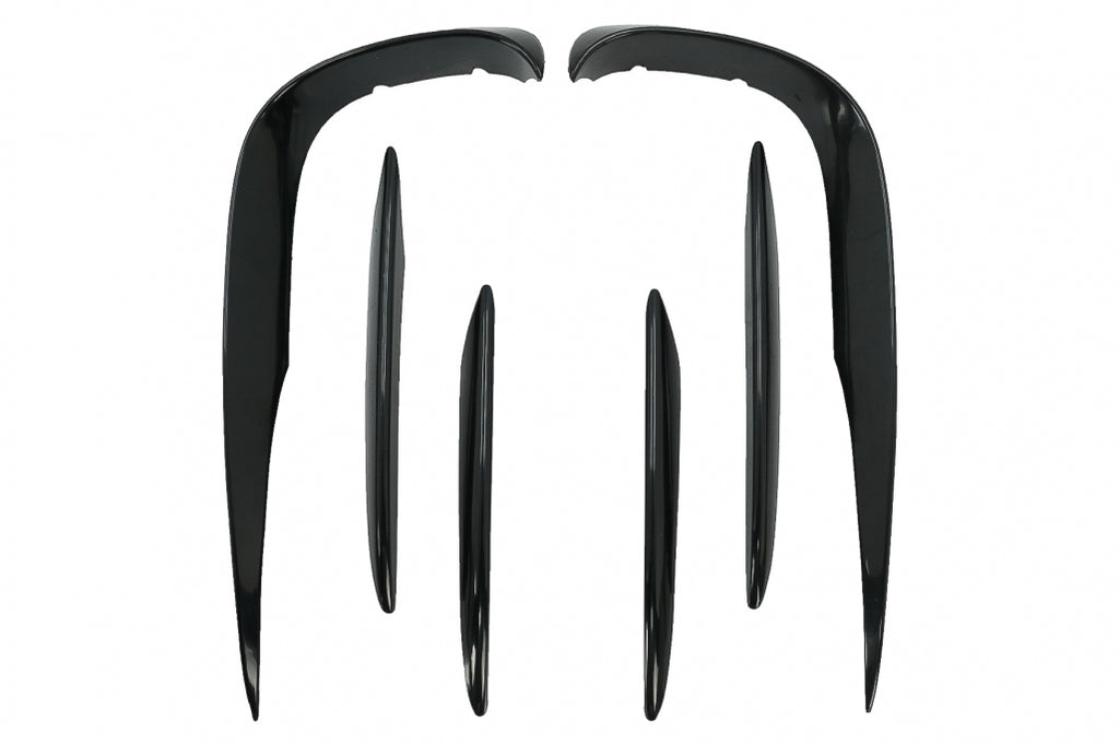 Lip e flap Paraurti Anteriore Mercedes Classe E W213 S213 C238 A238 Sport Line E53 (2016-2020) Nero Lucido