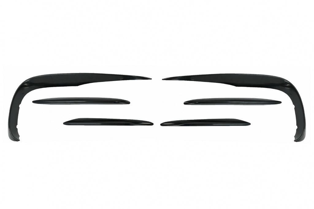 Lip e flap Paraurti Anteriore Mercedes Classe E W213 S213 C238 A238 Sport Line E53 (2016-2020) Nero Lucido