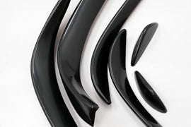 Aero Flap Paraurti Anteriore Pinne Mercedes Classe C W205 S205 C205 A205 (2015-2018) C43 Design Nero Lucido