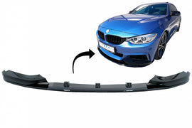 Lip Paraurti Anteriore BMW Serie 4 F32 Coupe F33 Cabrio F36 Grand Coupe (2013-03.2019) M Design Nero Lucido