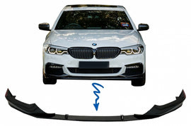 Lip Paraurti Anteriore BMW Serie 5 G30 Limousine G31 Touring (2017-2019) M Sport Design Nero