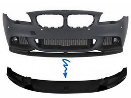 Lip Paraurti Anteriore BMW Serie 5 F10 F11 Sedan Touring (2011-2017) M-Performance Nero Lucido