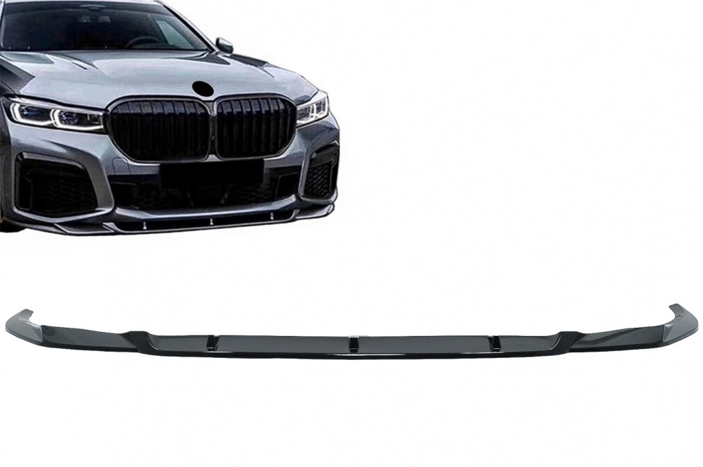 Lip Paraurti Anteriore BMW 7 Series G11 G12 LCI M Sport (02.2019+) Nero Lucido
