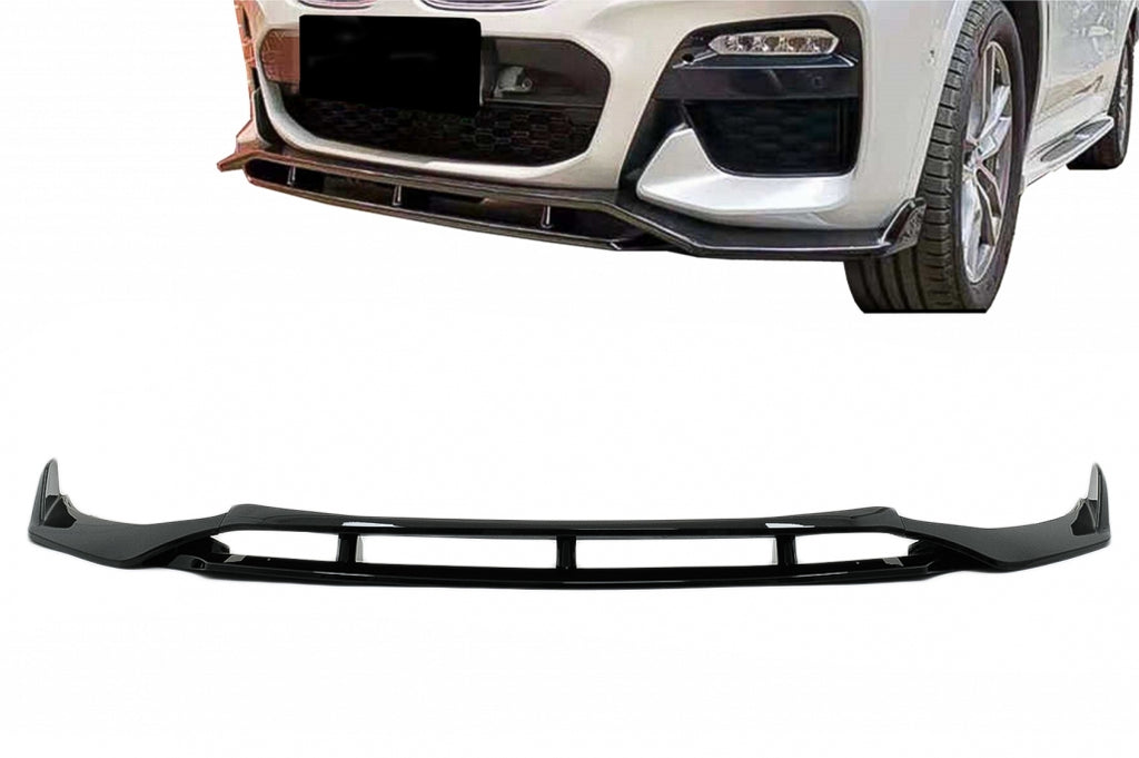 Lip Paraurti Anteriore BMW X4 G02 X4M M Sport (2018+) Nero Lucido