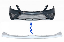 Lip Paraurti Anteriore Upper Plate Chrome Mercedes Classe S W222 (2013+) S65 Design