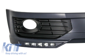 Lip Paraurti Anteriore VW Transporter Multivan Caravelle T5 T5.1 Facelift (2010-2015) Sportline Design LED DRL