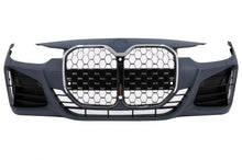 Carica l&#39;immagine nel visualizzatore di Gallery, Paraurti Anteriore BMW Serie 3 F30 F31 Non LCI e LCI (2011-2018) Conversione in G80 M3 Design Chrome Grille