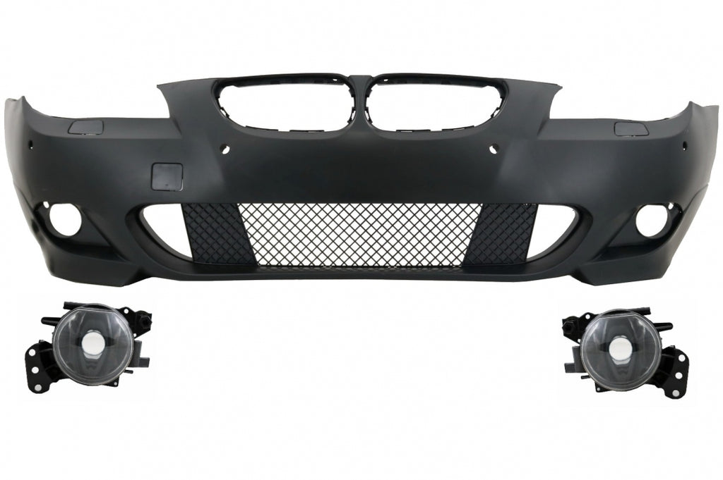 Paraurti Anteriore BMW Serie 5 E60 E61 (2003-2007) M-Technik Design PDC Fori sensori di parcheggio 24mm