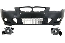 Carica l&#39;immagine nel visualizzatore di Gallery, Paraurti Anteriore BMW Serie 5 E60 E61 (2003-2007) M-Technik Design PDC Fori sensori di parcheggio 24mm