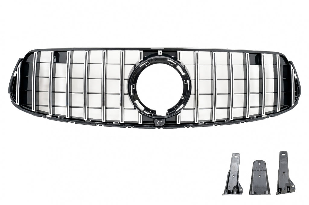 Griglia Anteriore Mercedes GLC X253 C253 Facelift (2020+) GTR Panamericana Design Nero Chrome