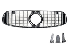 Carica l&#39;immagine nel visualizzatore di Gallery, Griglia Anteriore Mercedes GLC X253 C253 Facelift (2020+) GTR Panamericana Design Nero Chrome