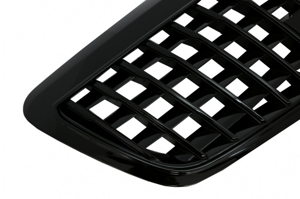 Griglia Anteriore Mercedes Classe S W221 Facelift (2010-2013) Vertical Design Nero Lucido