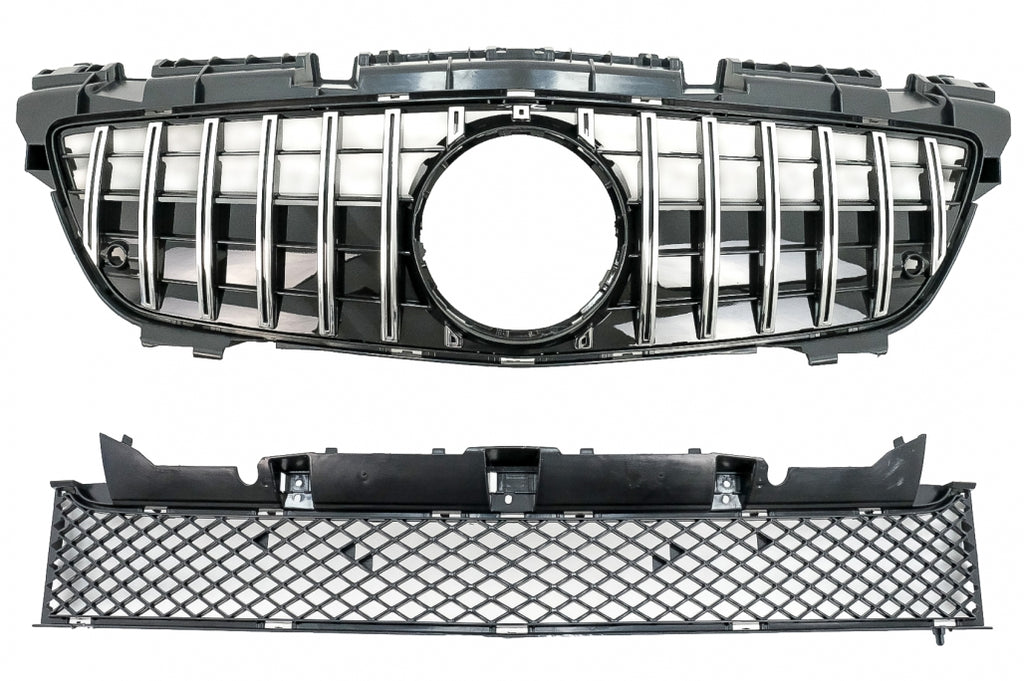 Griglia Anteriore con Griglia inferiore Mercedes SLK R172 (2011-2015) GT-R Panamericana Design Chrome