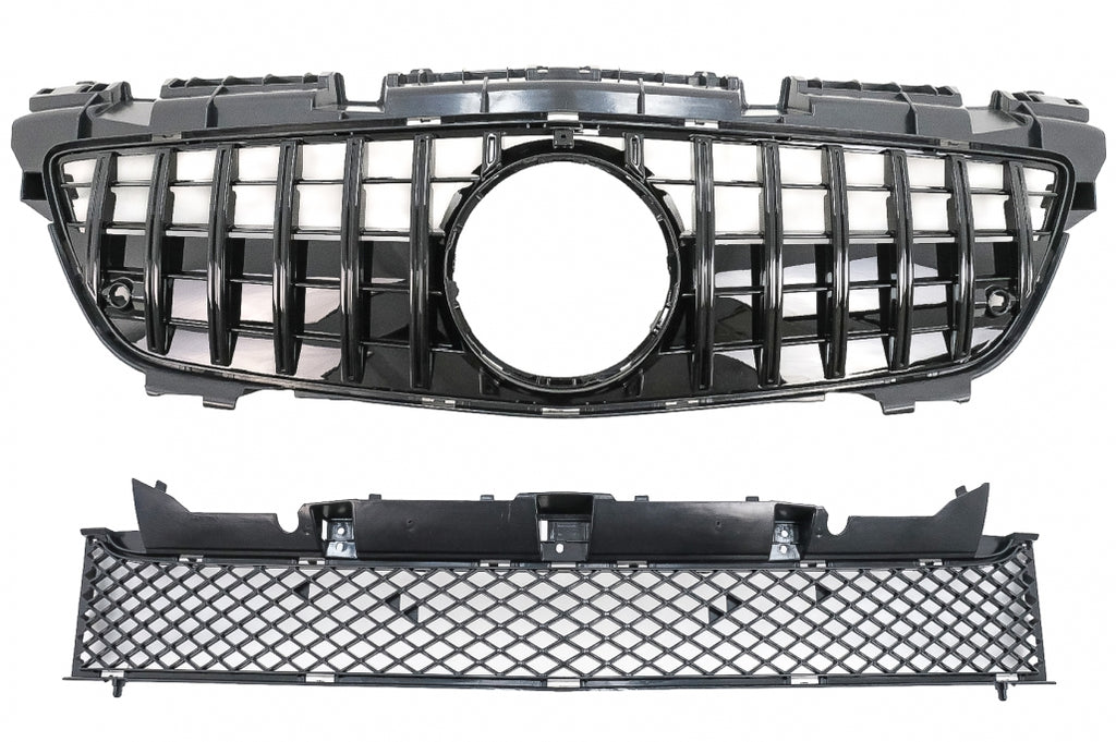 Griglia Anteriore con Griglia inferiore Mercedes Classe SLK R172 (2011-2015) GT-R Panamericana Design Nero