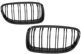 Griglie Reni Anteriori BMW Serie 3 E90 E91 LCI (2008-2011) Double Stripe M Design Nero Lucido