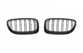 Griglie Reni Anteriori BMW Serie 3 E90 E91 LCI (2008-2011) Double Stripe M Design Nero Lucido