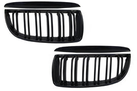 Griglie Anteriori Reni BMW Serie 3 E90 E91 Pre-LCI (2005-2008) Double Stripe M Design Nero