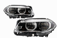 Carica l&#39;immagine nel visualizzatore di Gallery, Fari Anteriori Full LED Angel Eyes BMW Serie 5 F10 F11 LCI (2014-2017)