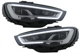 Fari Anteriori Full LED Audi A3 8V Pre-Facelift (2013-2016) Aggiornamento per lampade alogene con Luci di svolta dinamiche sequenziali Guida a Sinistra