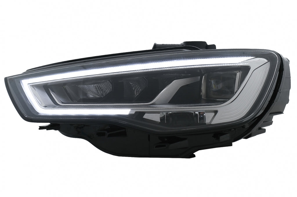 Fari Anteriori Full LED Audi A3 8V Pre-Facelift (2013-2016) Aggiornamento per lampade alogene con Luci di svolta dinamiche sequenziali Guida a Sinistra