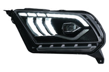 Carica l&#39;immagine nel visualizzatore di Gallery, Fari Anteriori Full LED Ford Mustang V (2010-2014) con Luce di svolta sequenziale dinamica