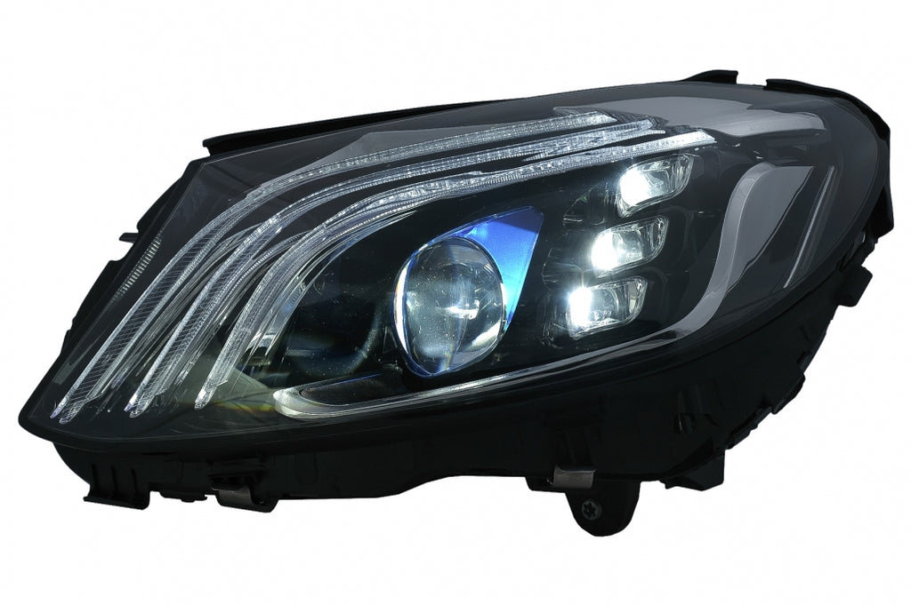 Full LED Fari Anteriori Mercedes Classe C W205 S205 (2014-2020) LHD W222 Design