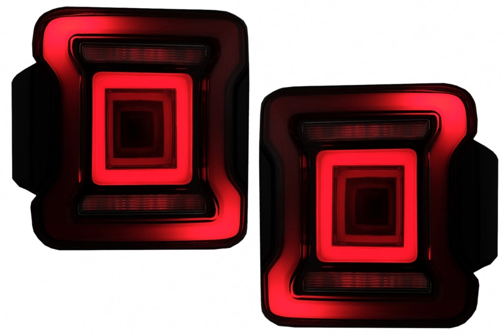 Fanali Posteriori Full LED Jeep Wrangler IV JL/JLU (2018+) RED con Accensione Dinamico e Svolta Sequenziale