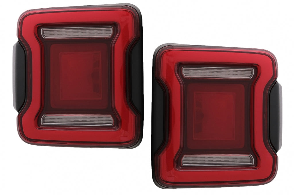 Fanali Posteriori Full LED Jeep Wrangler IV JL/JLU (2018+) RED con Accensione Dinamico e Svolta Sequenziale