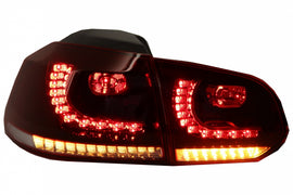 Fanali posteriori a LED VW Golf 6 VI (2008-2013) R20 Design Dynamic Sequential Turning Light Cherry Red (LHD and RHD)